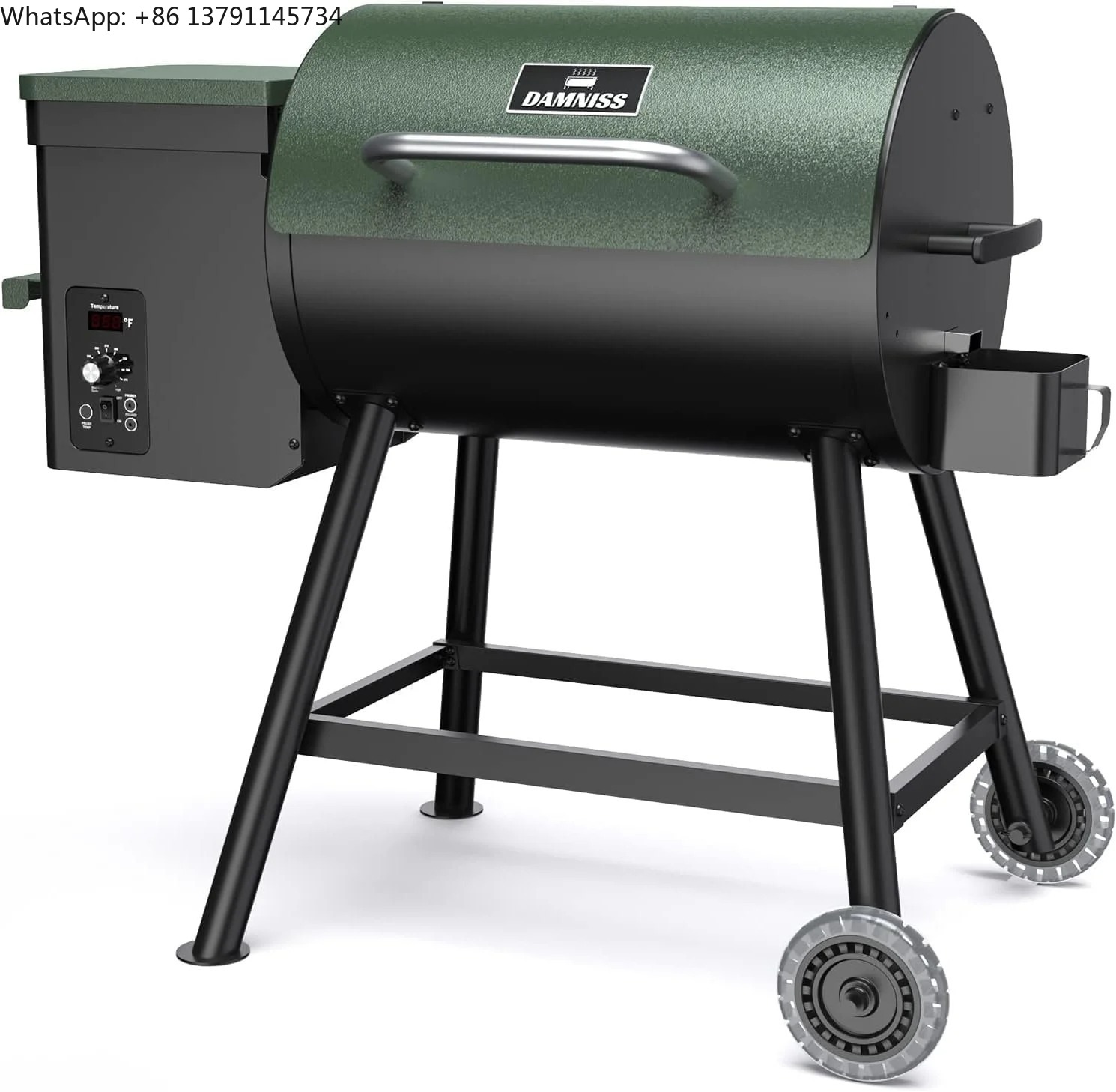 Electric Smoker Bbq - เตาบาร์บีคิวไฟฟ้าแบบเม็ดไม้ 8 in 1 สำหรับย่างกลางแจ้ง พร้อมระบบป้อนอัตโนมัติและระบบควบคุมอุณหภูมิ