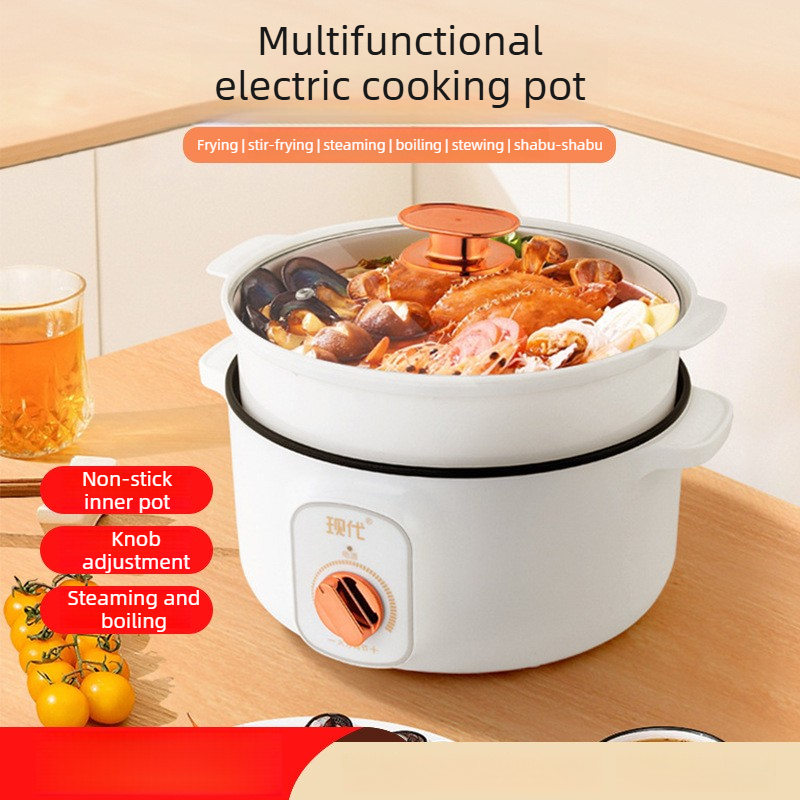 Kitchen Appliances For Cooking - หม้อไฟฟ้าอเนกประสงค์ขนาดเล็กแบบพกพาสำหรับนักศึกษาในหอพัก ใช้ทำอาหาร เช่น บะหมี่ ซุป ผัดอาหาร