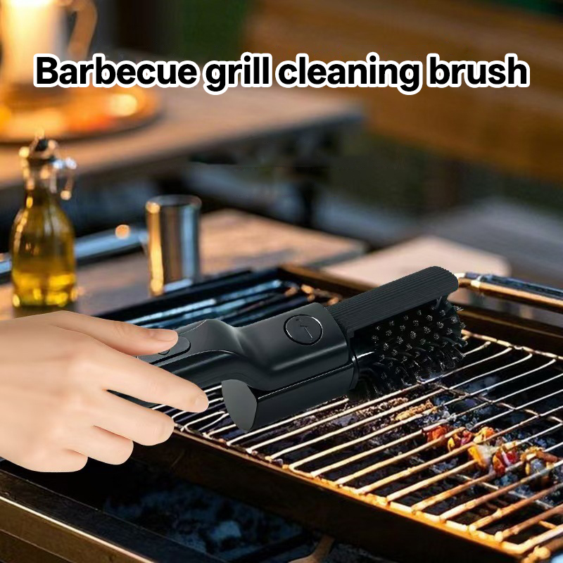 Electric Smoker Bbq - แปรงปิ้งย่างบาร์บีคิว 3 ระดับความเร็ว แปรงปิ้งย่างไฟฟ้า,180 ° หัวปรับระดับได้,