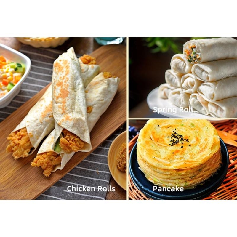 Tortilla Press Cast - เครื่องทำตอร์ติญ่าพร้อมที่จับ สีเงิน สีเหลือง 2 สีให้เลือก อุปกรณ์คุณภาพสูง