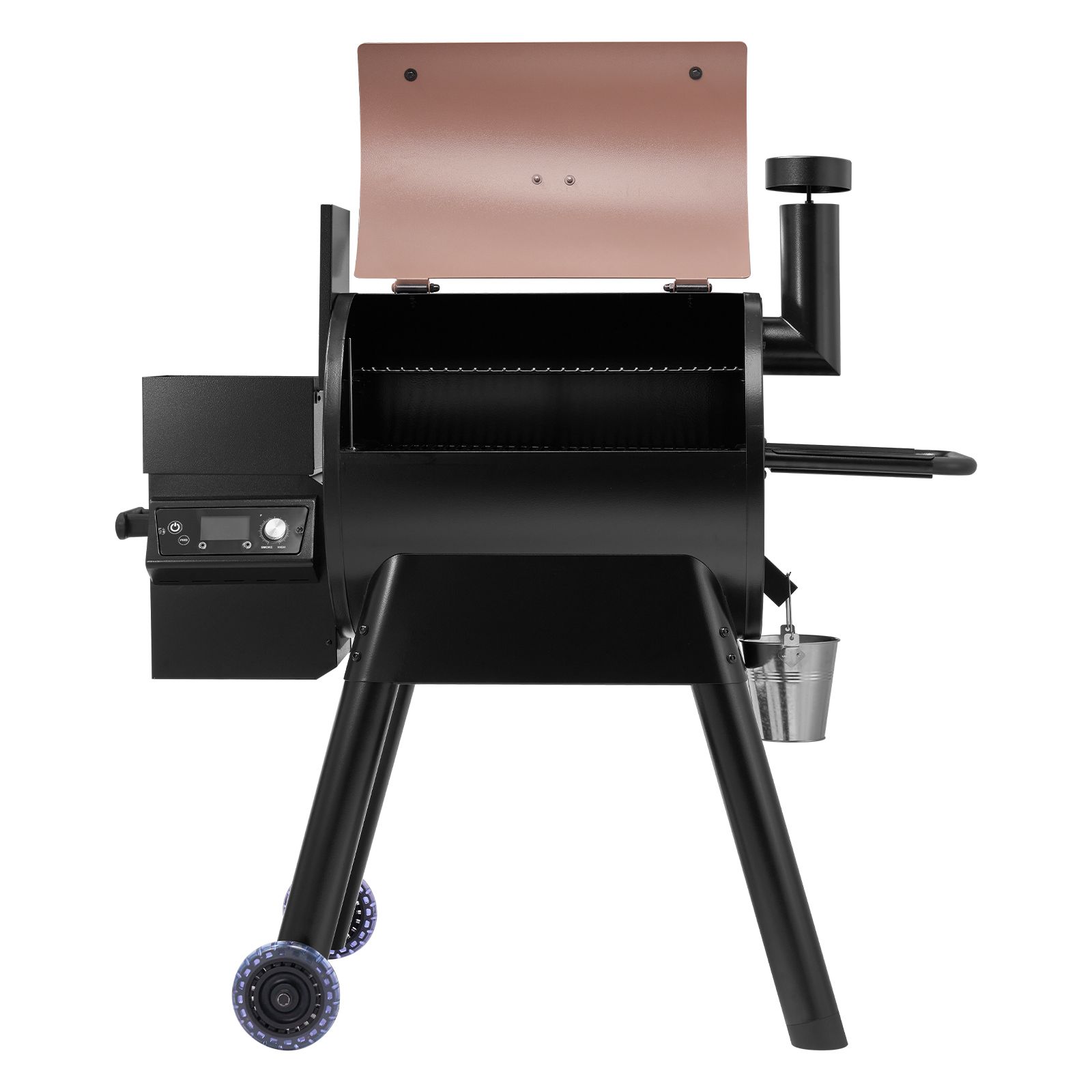 Electric Smoker Bbq - เตาบาร์บีคิวแบบเม็ดไม้ 8 in 1 สำหรับทำอาหารกลางแจ้ง พื้นที่ปรุงอาหาร