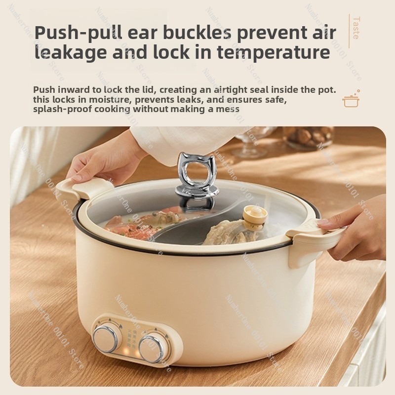 หม้อไฟฟ้าสองช่องขนาด 6 ลิตร 8  - Kitchen Appliances Home บทวิจารณ์และราคา