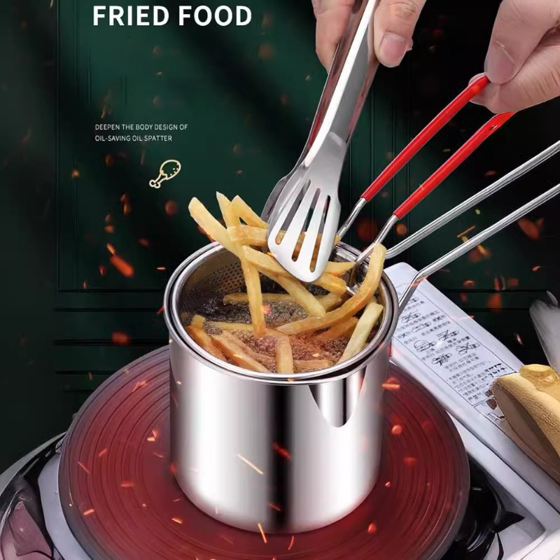หม้อทอดสแตนเลส 304 พร้อมตะกร้า - Kitchen Appliances For Cooking บทวิจารณ์และราคา