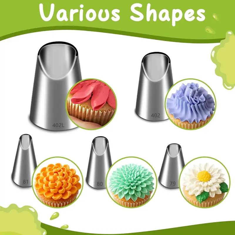 ชุดหัวฉีดสแตนเลส 5 ชิ้น, หัวฉี - Kitchen Appliances Garage บทวิจารณ์และราคา