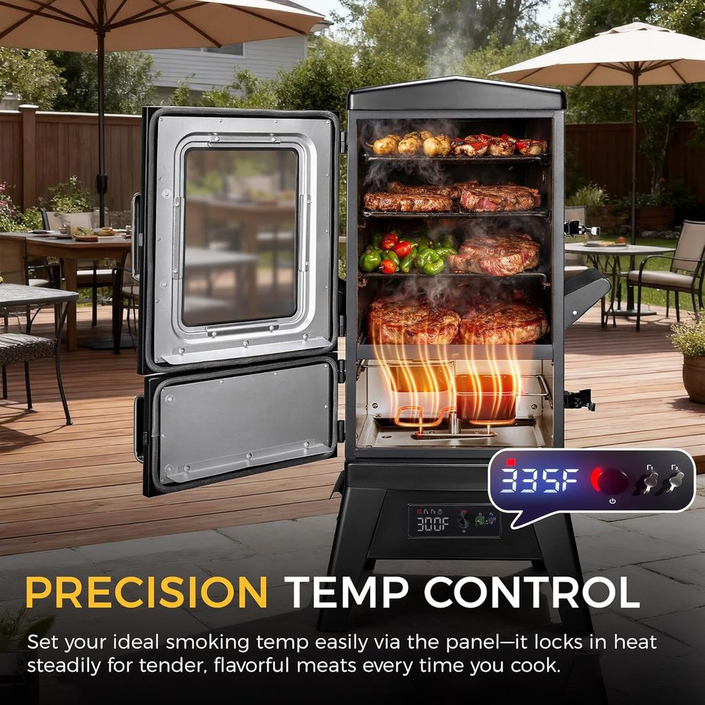 เตาย่างบาร์บีคิวไฟฟ้าขนาดใหญ่พ - Electric Smoker Bbq บทวิจารณ์และราคา