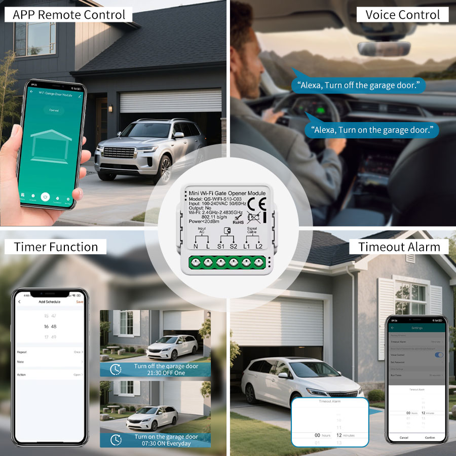 ตัวควบคุมประตูโรงรถอัจฉริยะ Tu - Kitchen Appliances Garage บทวิจารณ์และราคา