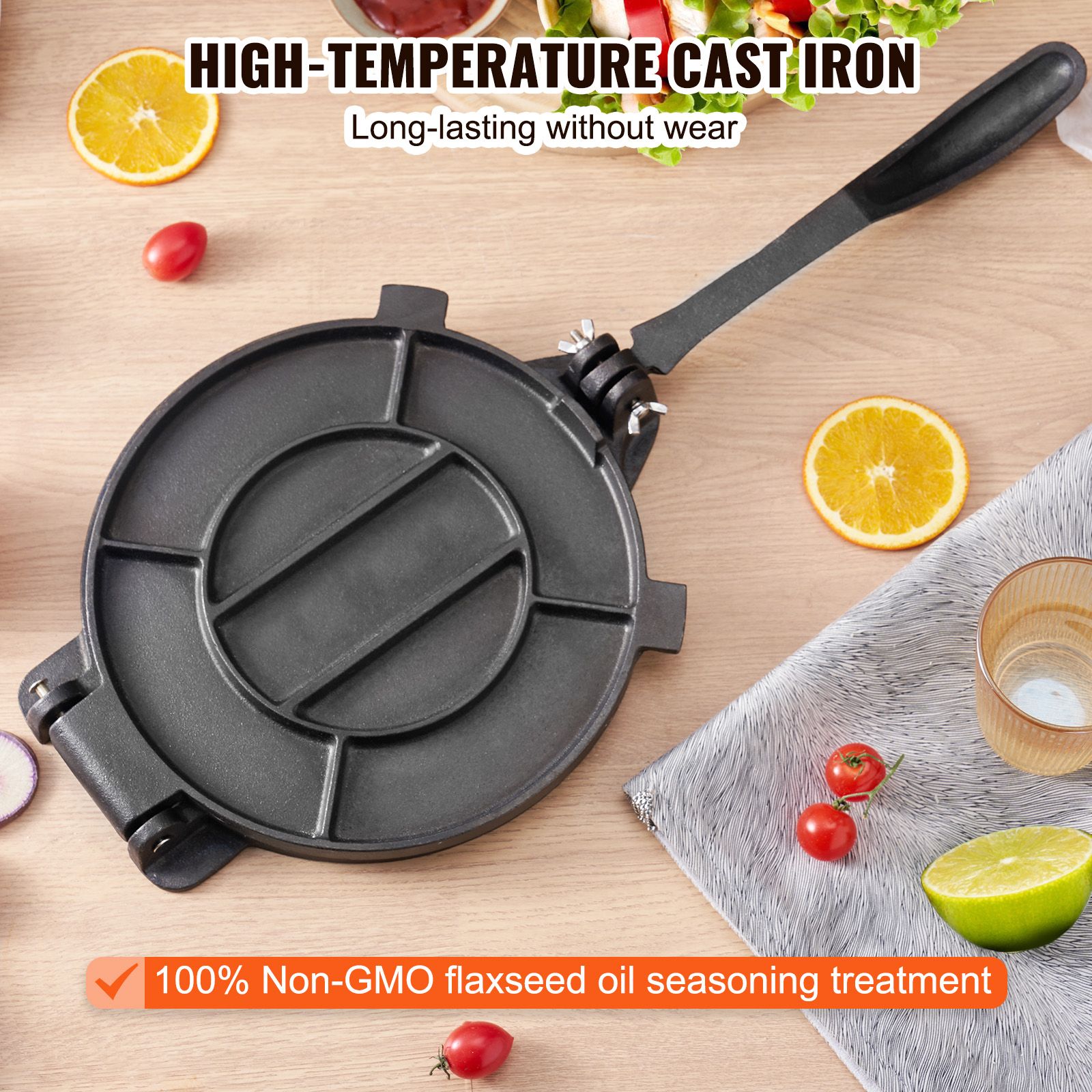เครื่องทำตอร์ติญ่า ขนาด 8 นิ้ว - Tortilla Press Cast บทวิจารณ์และราคา