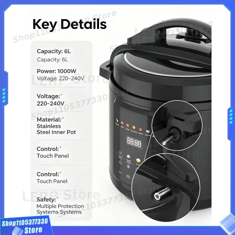หม้อหุงข้าวไฟฟ้าอเนกประสงค์ 6  - Kitchen Appliances Direct บทวิจารณ์และราคา
